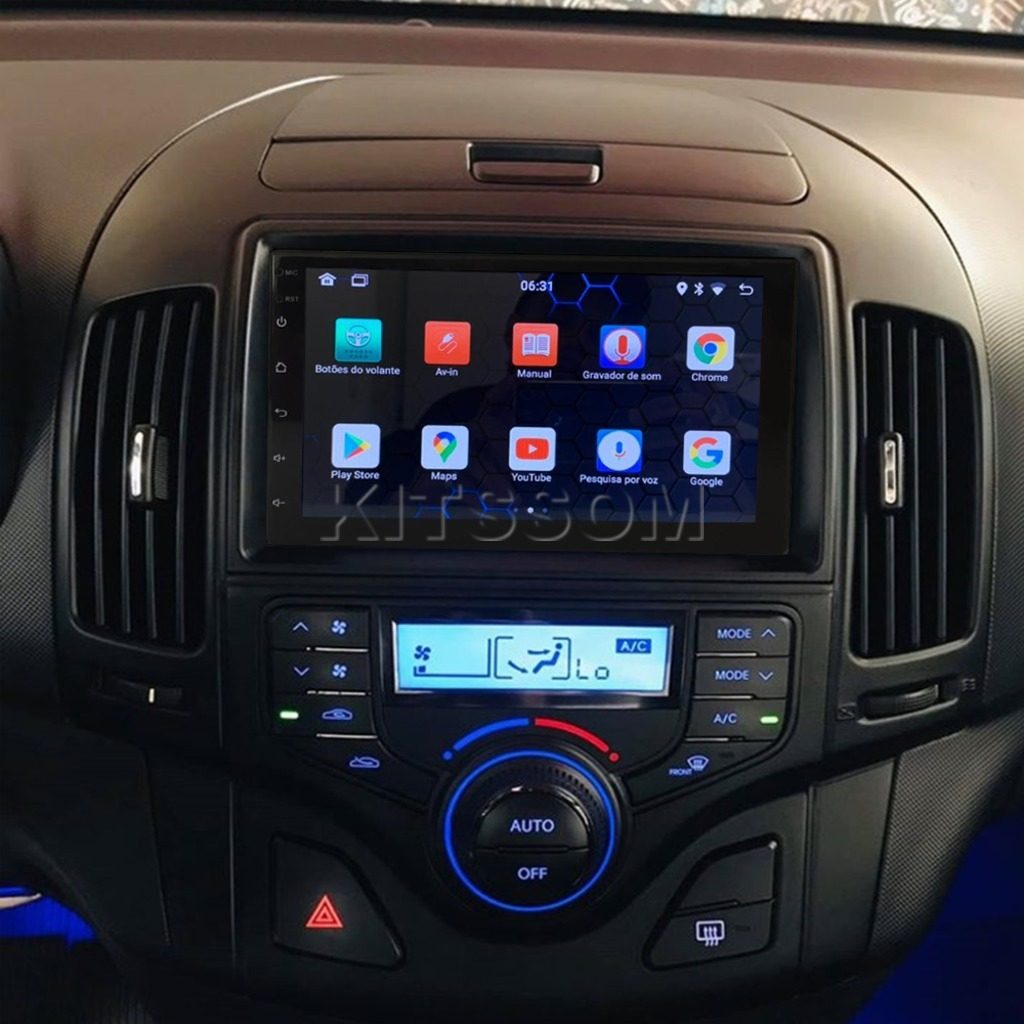 Multimídia Hyundai I30 2009 2010 2011 2012 AC DIG V2 Carplay 7"-V2 CAR AUDIO-Kitssom