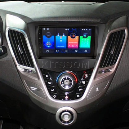 Multimídia Hyundai Veloster 2014 2015 2016 2017 V2 Carplay 7" 2011 2012 2013-V2 CAR AUDIO-Kitssom