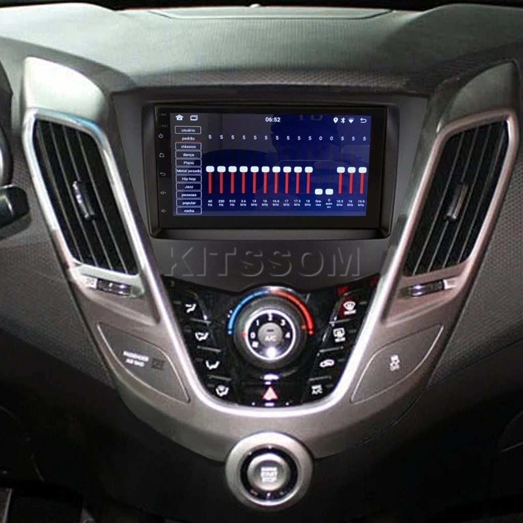 Multimídia Hyundai Veloster 2014 2015 2016 2017 V2 Carplay 7" 2011 2012 2013-V2 CAR AUDIO-Kitssom