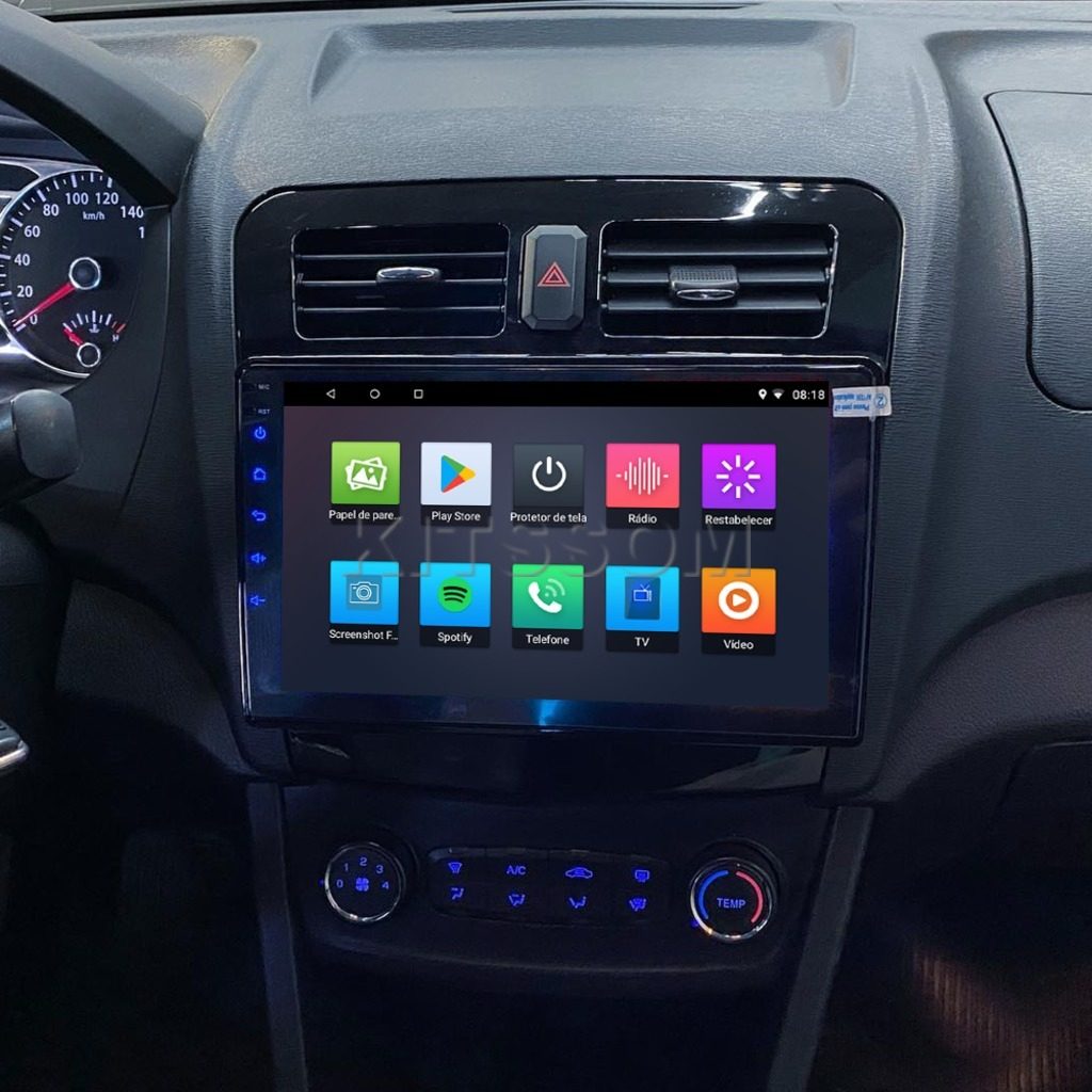 Multimídia Jac T3 2013 2014 2015 2016 V2 Carplay 9"-V2 CAR AUDIO-Kitssom