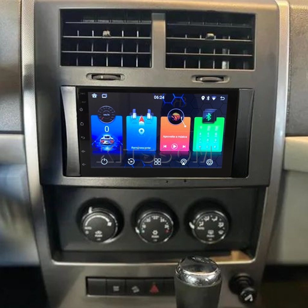 Multimídia Jeep Cherokee Sport 2010 2011 2012 V2 Carplay 7" 2008 2009-V2 CAR AUDIO-Kitssom