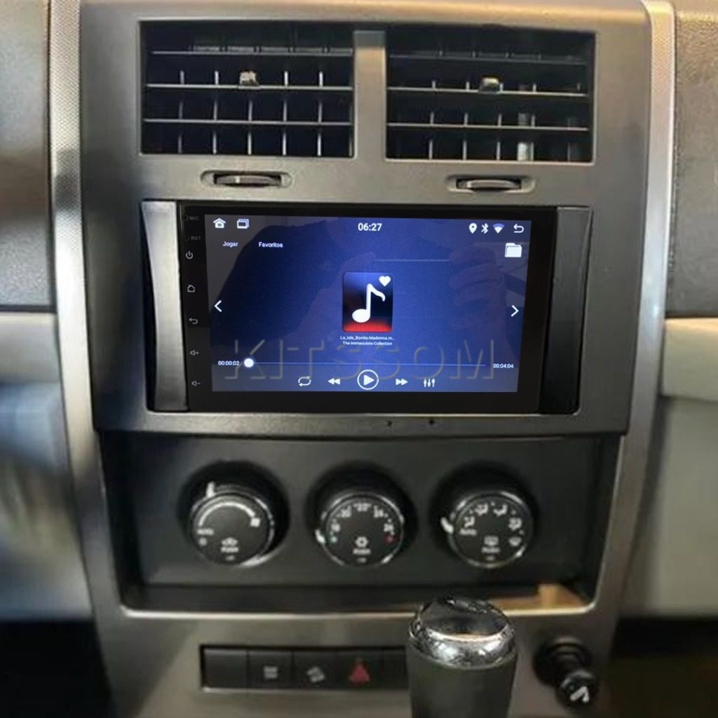 Multimídia Jeep Cherokee Sport 2010 2011 2012 V2 Carplay 7" 2008 2009-V2 CAR AUDIO-Kitssom