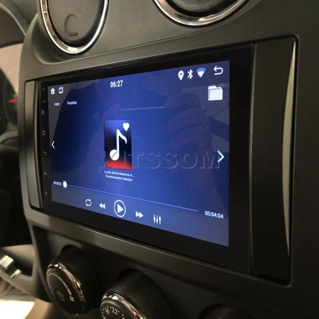Multimídia Jeep Compass 2011 2012 2013 2014 2015 V2 Carplay 7"-V2 CAR AUDIO-Kitssom