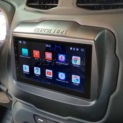 Multimídia Jeep Renegade 2019 2020 2021 2022 2023 V2 Carplay 7" 2015 2016 2017 2018-V2 CAR AUDIO-Kitssom