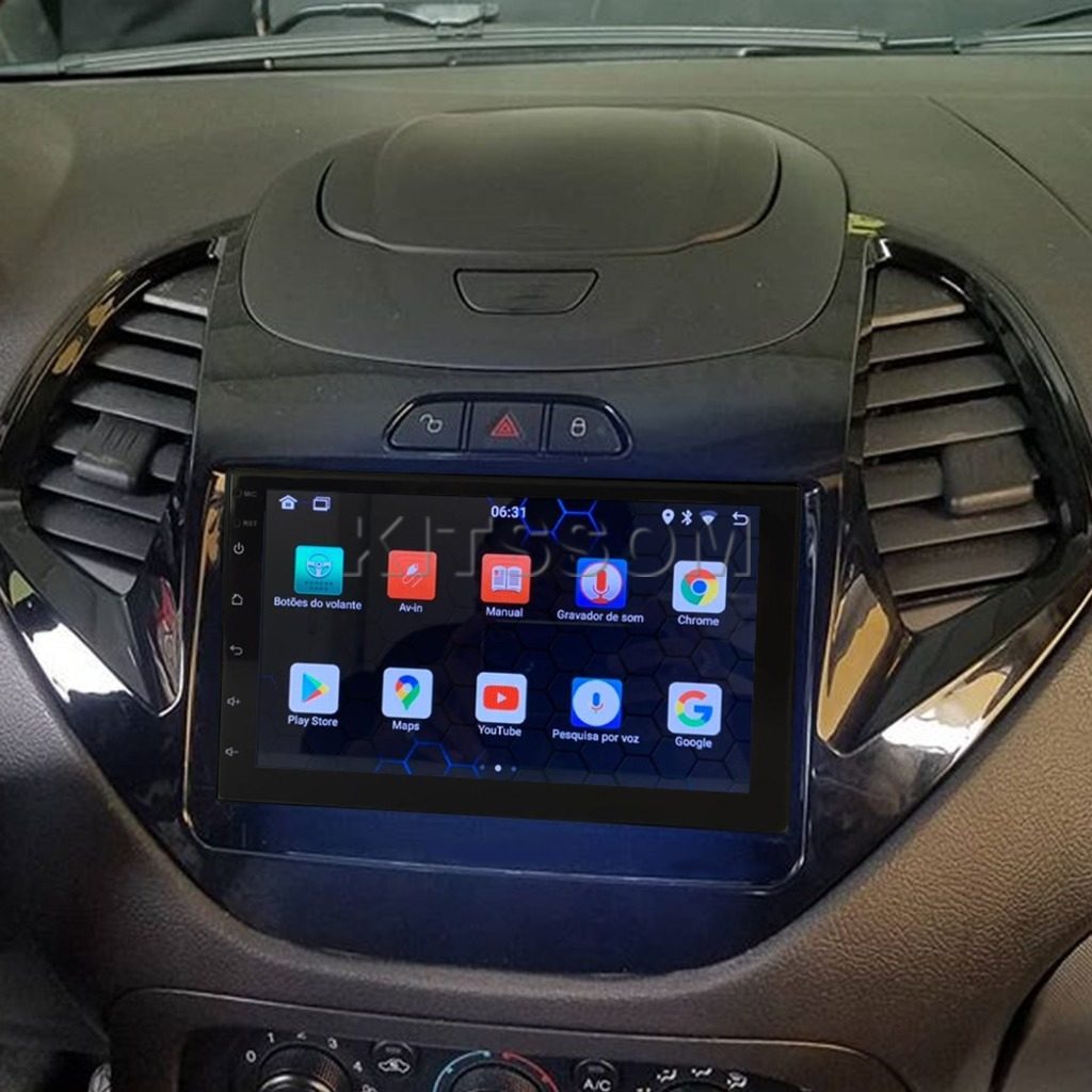 Multimídia Ford Ka 2014 2015 2016 2017 V2 Carplay 7"-V2 CAR AUDIO-Kitssom