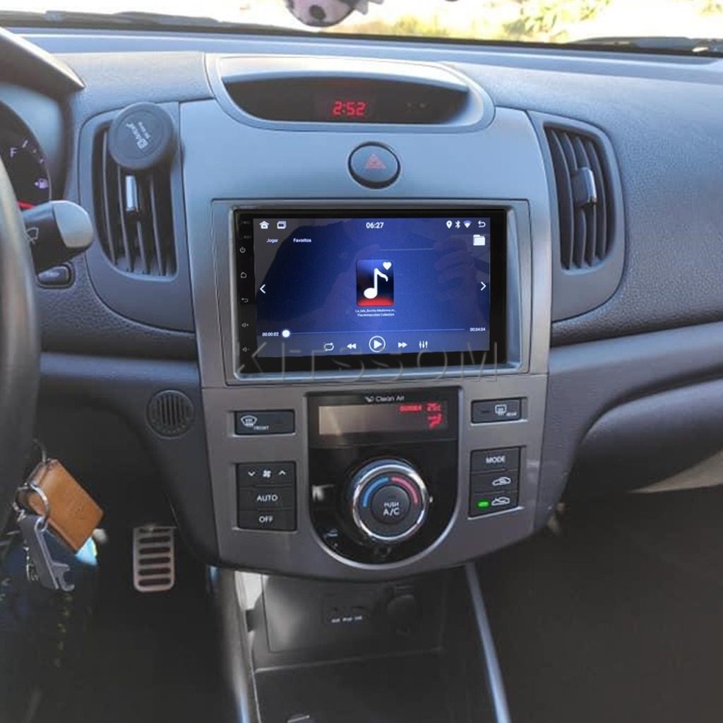 Multimídia Kia Cerato 2009 2010 2011 2012 AC DIG V2 Carplay 7"-V2 CAR AUDIO-Kitssom