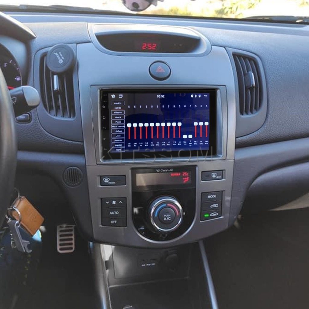 Multimídia Kia Cerato 2009 2010 2011 2012 AC DIG V2 Carplay 7"-V2 CAR AUDIO-Kitssom