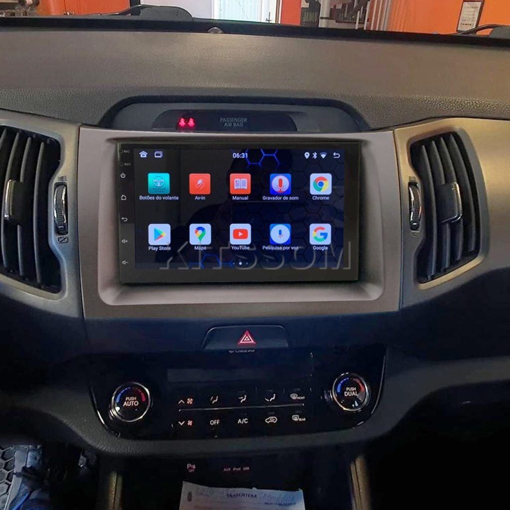 Multimídia Kia Sportage 2011 2012 2013 2014 2015 V2 Carplay 7" 2010-V2 CAR AUDIO-Kitssom