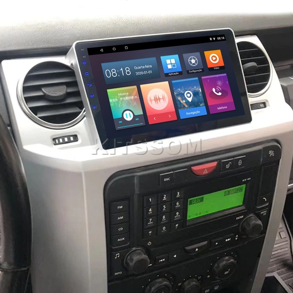 Multimídia Land Rover Discovery 3 2009 2010 2011 V2 Carplay 9" 2003 2004 2005 2006 2007 2008-V2 CAR AUDIO-Kitssom