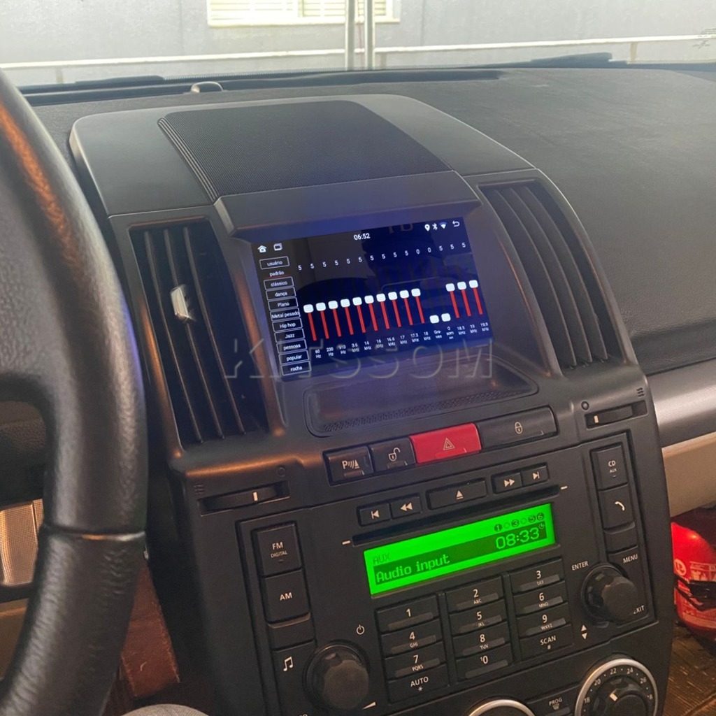 Multimídia Land Rover Freelander 2010 2011 2012 V2 Carplay 7" 2006 2007 2008 2009-V2 CAR AUDIO-Kitssom