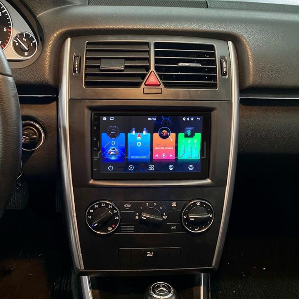 Multimídia Mercedes B180 B200 2010 2011 2012 2013 V2 Carplay 7" 2006 2007 2008 2009-V2 CAR AUDIO-Kitssom