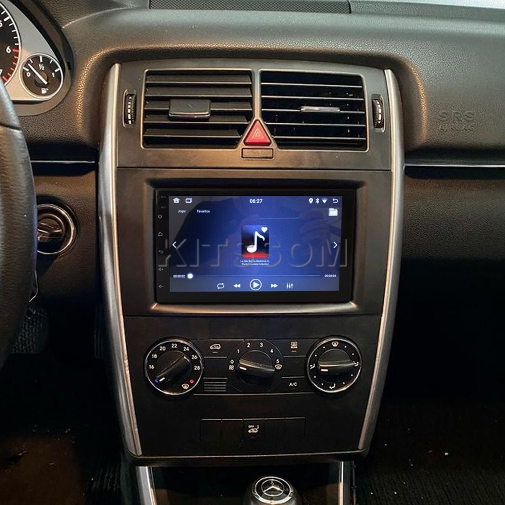 Multimídia Mercedes B180 B200 2010 2011 2012 2013 V2 Carplay 7" 2006 2007 2008 2009-V2 CAR AUDIO-Kitssom
