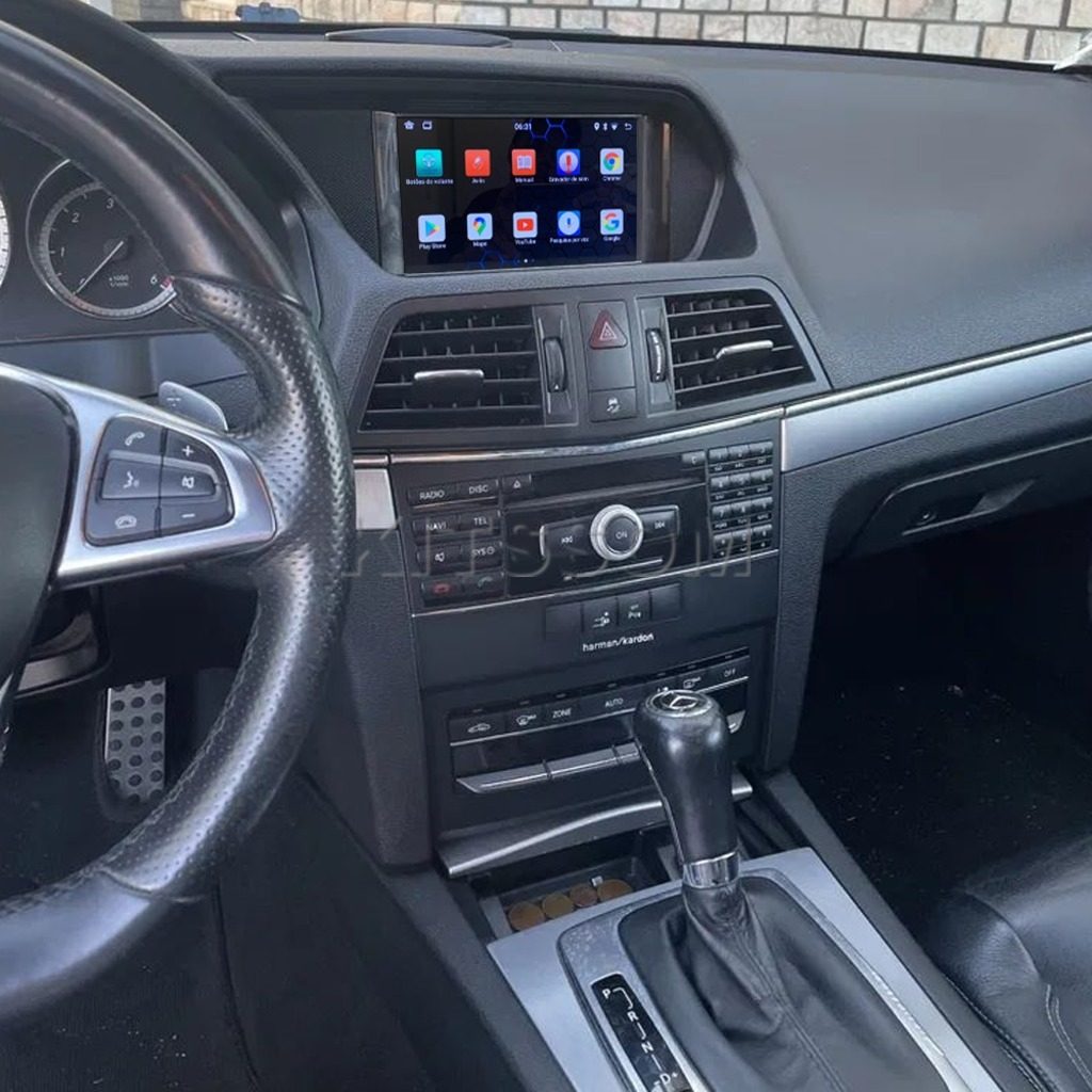 Multimídia Mercedes Benz E260 E300 E350 E500 E550 V2 Carplay 7" 2009 2010 2011 2012 2013-V2 CAR AUDIO-Kitssom