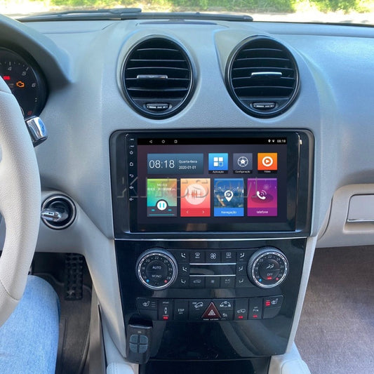 Multimídia Mercedes Benz ML 350 2009 2010 2011 V2 Carplay 9" 2006 2007 2008-V2 CAR AUDIO-Kitssom