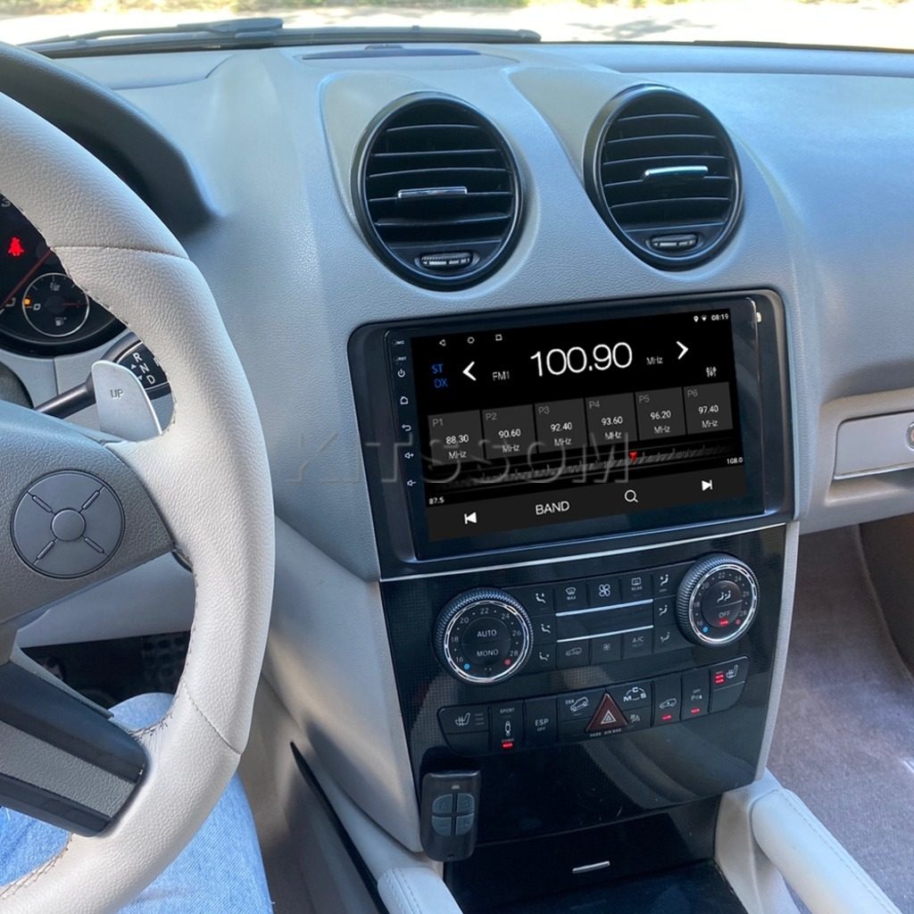 Multimídia Mercedes Benz ML 350 2009 2010 2011 V2 Carplay 9" 2006 2007 2008-V2 CAR AUDIO-Kitssom