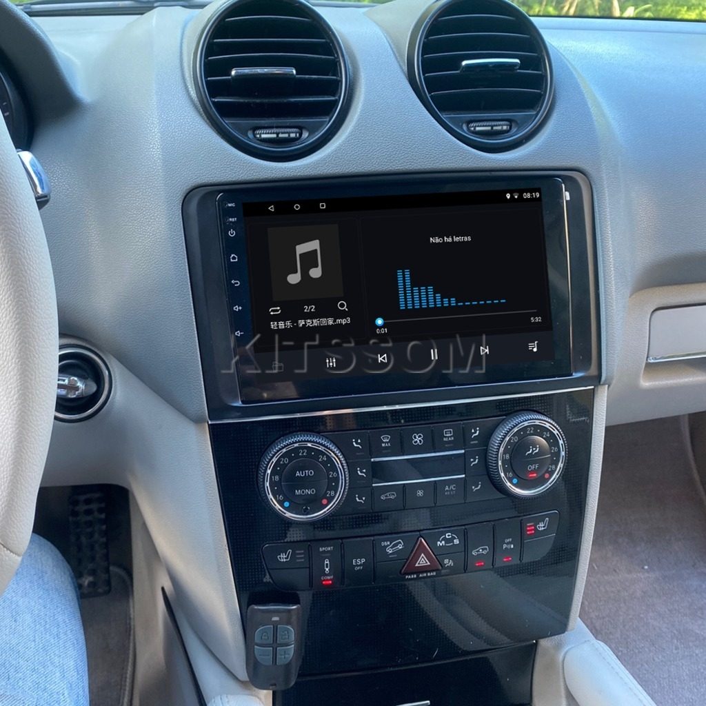 Multimídia Mercedes Benz ML 350 2009 2010 2011 V2 Carplay 9" 2006 2007 2008-V2 CAR AUDIO-Kitssom
