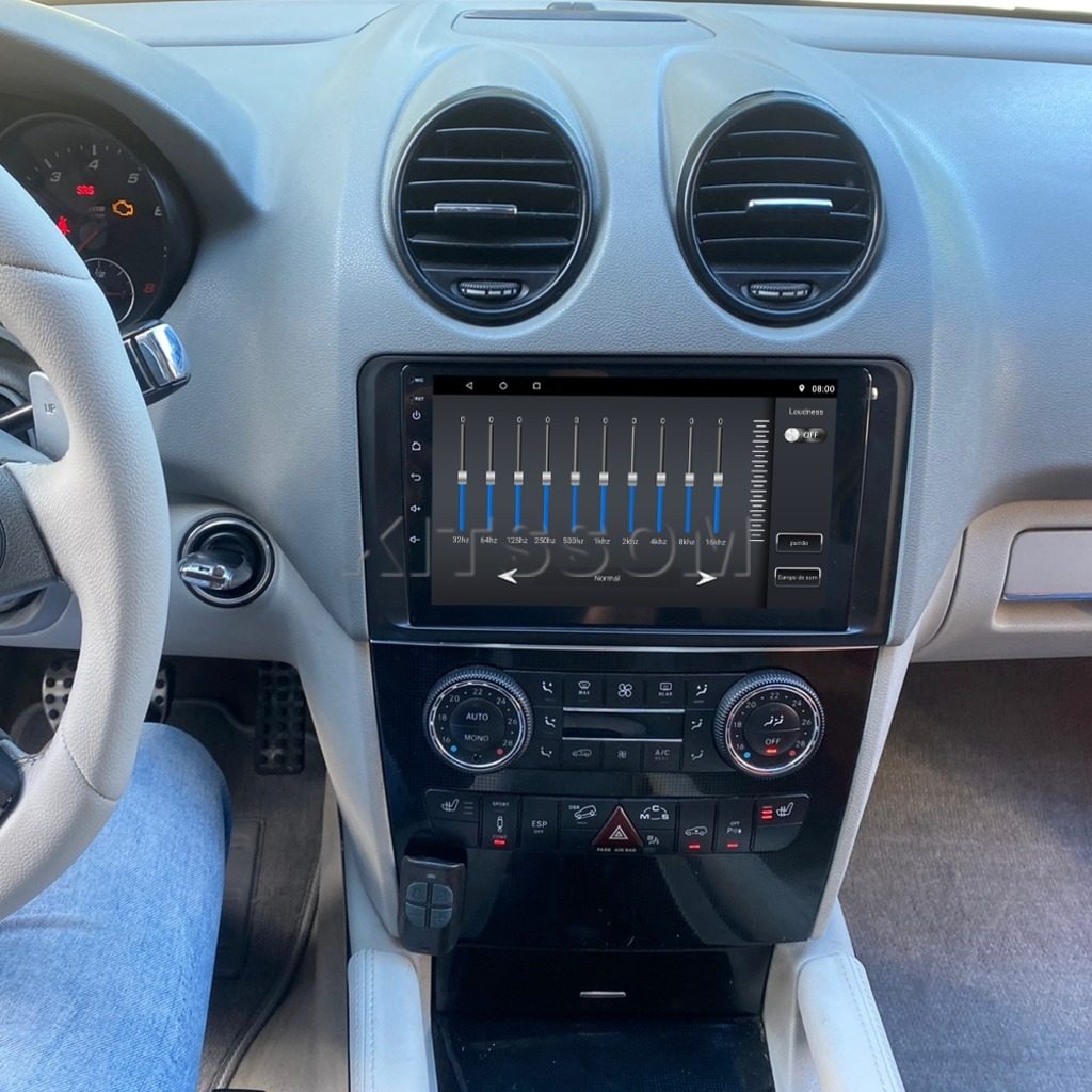 Multimídia Mercedes Benz ML 350 2009 2010 2011 V2 Carplay 9" 2006 2007 2008-V2 CAR AUDIO-Kitssom