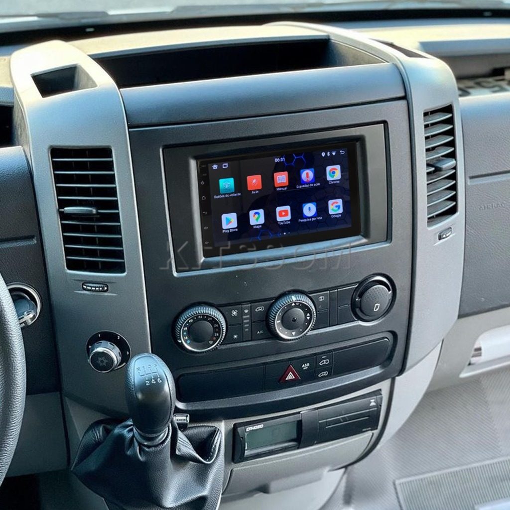 Multimídia Mercedes Benz Sprinter 2018 2019 2020 V2 Carplay 7" 2011 2012 2013 2014 2015 2016 2017-V2 CAR AUDIO-Kitssom
