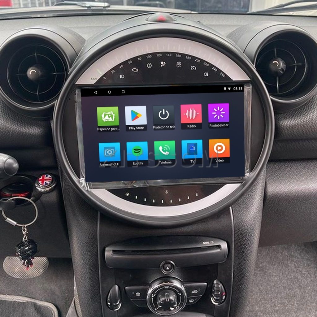Multimídia Mini Cooper R60 2013 2014 2015 2016 V2 Carplay 9" 2010 2011 2012-V2 CAR AUDIO-Kitssom