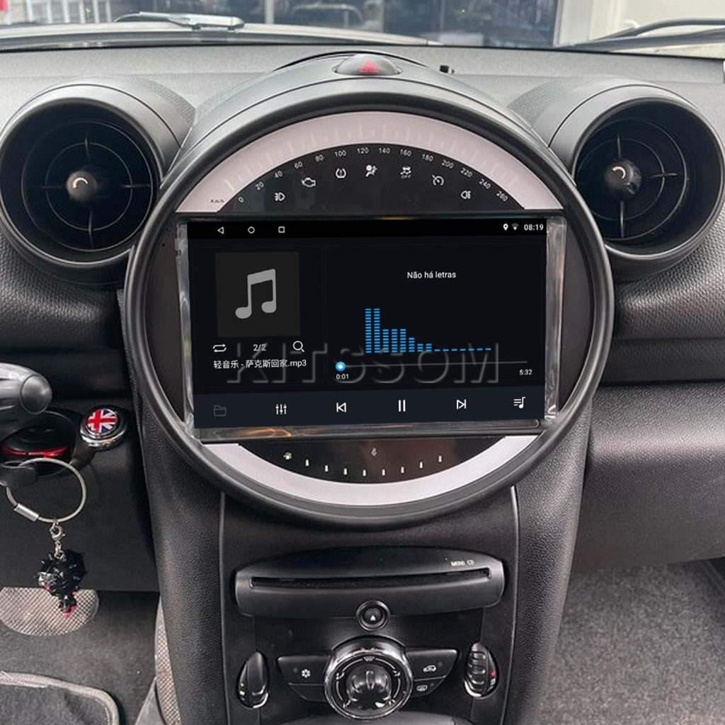 Multimídia Mini Cooper R60 2013 2014 2015 2016 V2 Carplay 9" 2010 2011 2012-V2 CAR AUDIO-Kitssom
