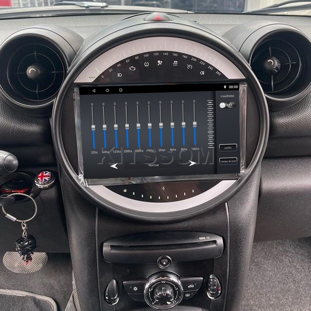 Multimídia Mini Cooper R60 2013 2014 2015 2016 V2 Carplay 9" 2010 2011 2012-V2 CAR AUDIO-Kitssom
