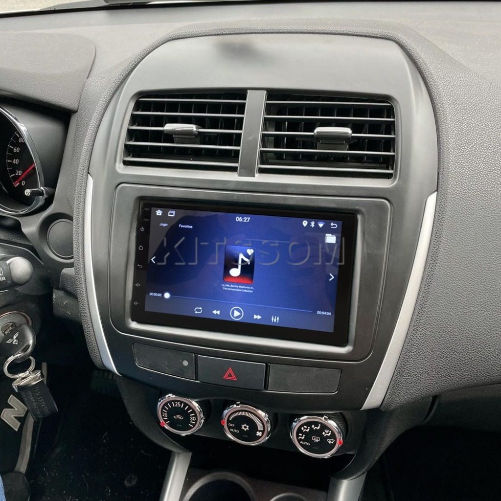 Multimídia Mitsubishi ASX 2018 2019 2020 2021 V2 Carplay 7" 2010 2011 2012 2013 2014 2015 2016 2017-V2 CAR AUDIO-Kitssom
