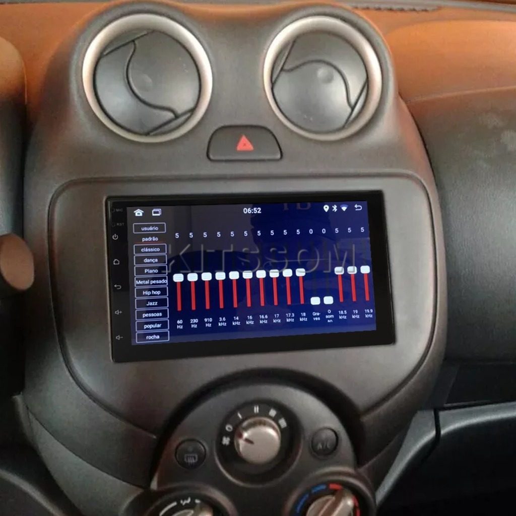Multimídia Nissan March Versa 2011 2012 2013 2014 V2 Carplay 7"-V2 CAR AUDIO-Kitssom
