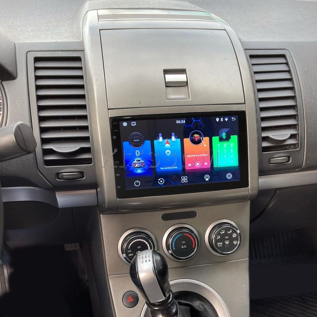 Multimídia Nissan Sentra 2007 2008 2009 2010 2011 V2 Carplay 7" 2006-V2 CAR AUDIO-Kitssom