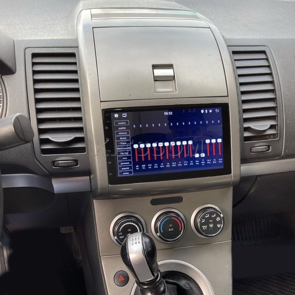 Multimídia Nissan Sentra 2007 2008 2009 2010 2011 V2 Carplay 7" 2006-V2 CAR AUDIO-Kitssom
