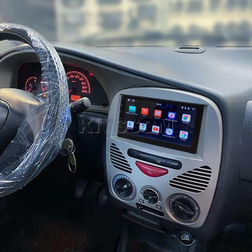 Multimídia Palio Fire 2010 2011 2012 2013 2014 V2 Carplay 7" Strada Siena 2002 2003 2004 2005 2006 2007 2008 2009-V2 CAR AUDIO-Kitssom
