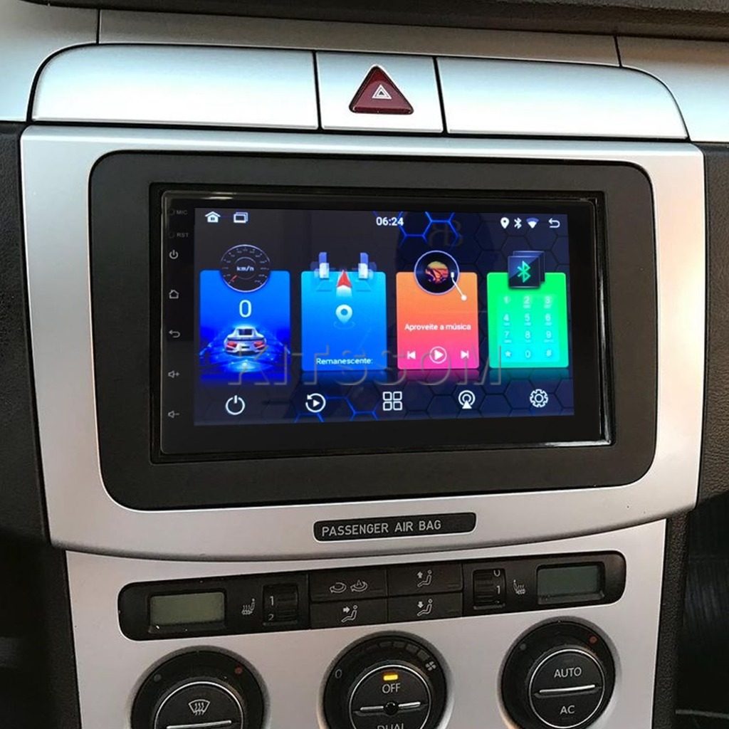 Multimídia Passat 2012 2013 2014 2015 2016 2017 V2 Carplay 7" 2009 2010 2011-V2 CAR AUDIO-Kitssom
