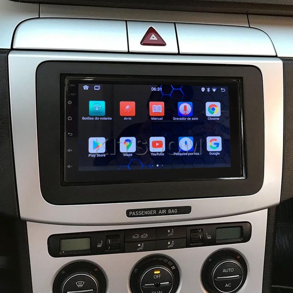 Multimídia Passat 2012 2013 2014 2015 2016 2017 V2 Carplay 7" 2009 2010 2011-V2 CAR AUDIO-Kitssom