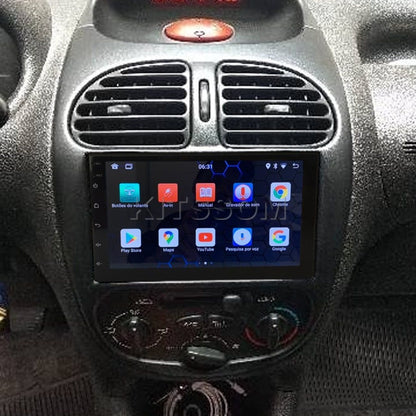 Multimídia Peugeot 206 2006 2007 2008 2009 2010 V2 Carplay 7" 2000 2001 2002 2003 2004 2005-V2 CAR AUDIO-Kitssom