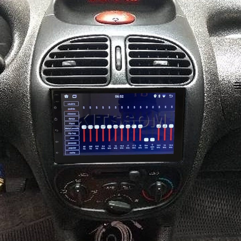 Multimídia Peugeot 206 2006 2007 2008 2009 2010 V2 Carplay 7" 2000 2001 2002 2003 2004 2005-V2 CAR AUDIO-Kitssom