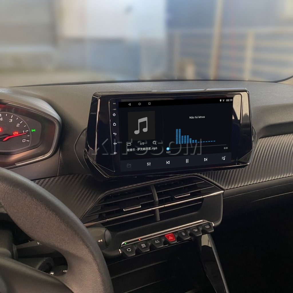 Multimídia Peugeot 2008 208 2021 2022 2023 V2 Carplay 9"-Multimidia-V2 CAR AUDIO-Kitssom