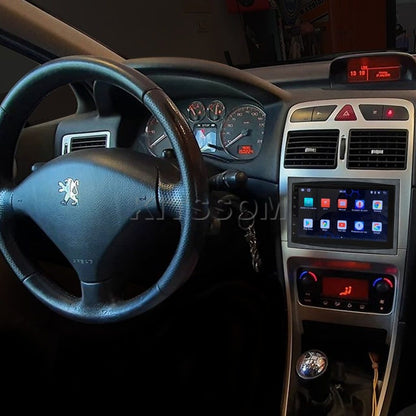 Multimídia Peugeot 307 2012 2013 2014 2015 2016 V2 Carplay 7" 2001 2002 2003 2004 2005 2006 2007 2008 2009 2010 2011-V2 CAR AUDIO-Kitssom