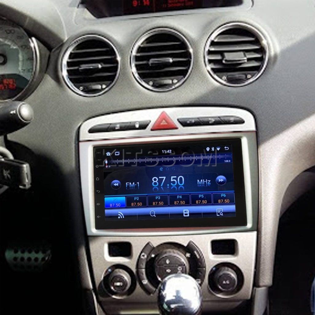 Multimídia Peugeot 308 408 2017 2018 2019 2020 V2 Carplay 7" 2012 2013 2014 2015 2016-V2 CAR AUDIO-Kitssom