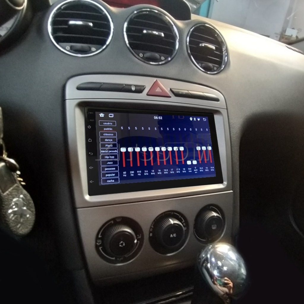 Multimídia Peugeot 308 408 2017 2018 2019 2020 V2 Carplay 7" 2012 2013 2014 2015 2016-V2 CAR AUDIO-Kitssom