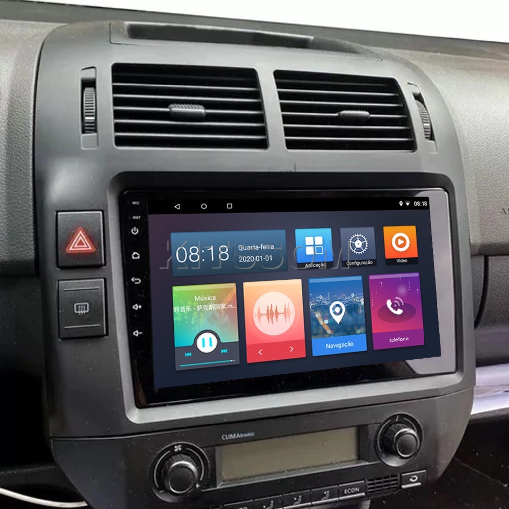 Multimidia Polo 2008 2009 2010 2011 2012 V2 Carplay 9" 2002 2003 2004 2005 2006 2007-V2 CAR AUDIO-Kitssom