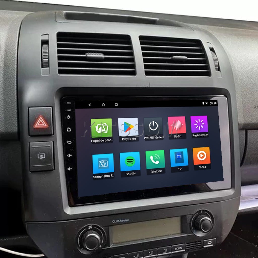Multimidia Polo 2008 2009 2010 2011 2012 V2 Carplay 9" 2002 2003 2004 2005 2006 2007-V2 CAR AUDIO-Kitssom