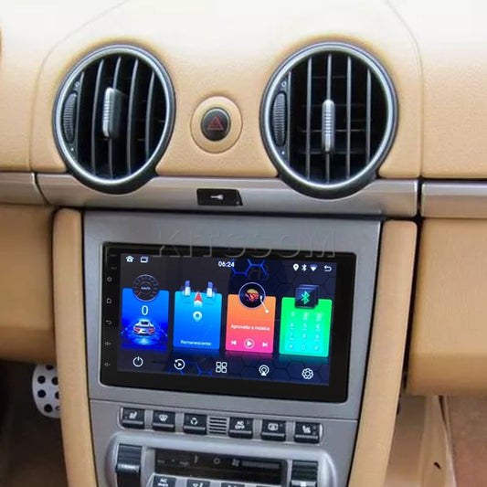 Multimídia Porsche 911 Boxster Cayman 2004 2005 2006 2007 2008 - V2 Carplay 7", Prata-V2 CAR AUDIO-Kitssom