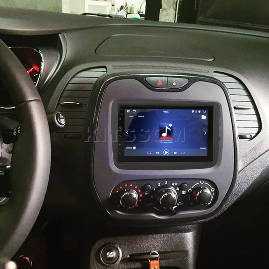 Multimídia Renault Captur 2020 2021 2022 2023 V2 Carplay 7" 2015 2016 2017 2018 2019-V2 CAR AUDIO-Kitssom