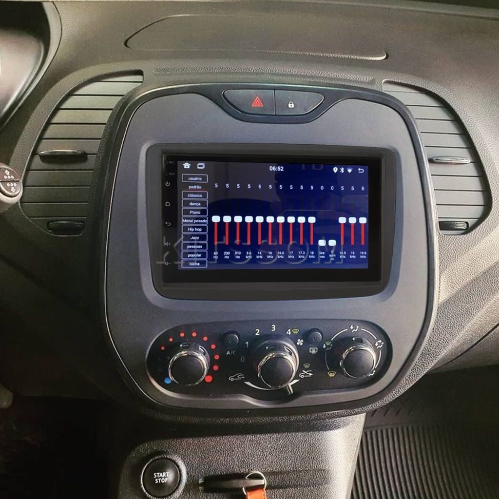 Multimídia Renault Captur 2020 2021 2022 2023 V2 Carplay 7" 2015 2016 2017 2018 2019-V2 CAR AUDIO-Kitssom