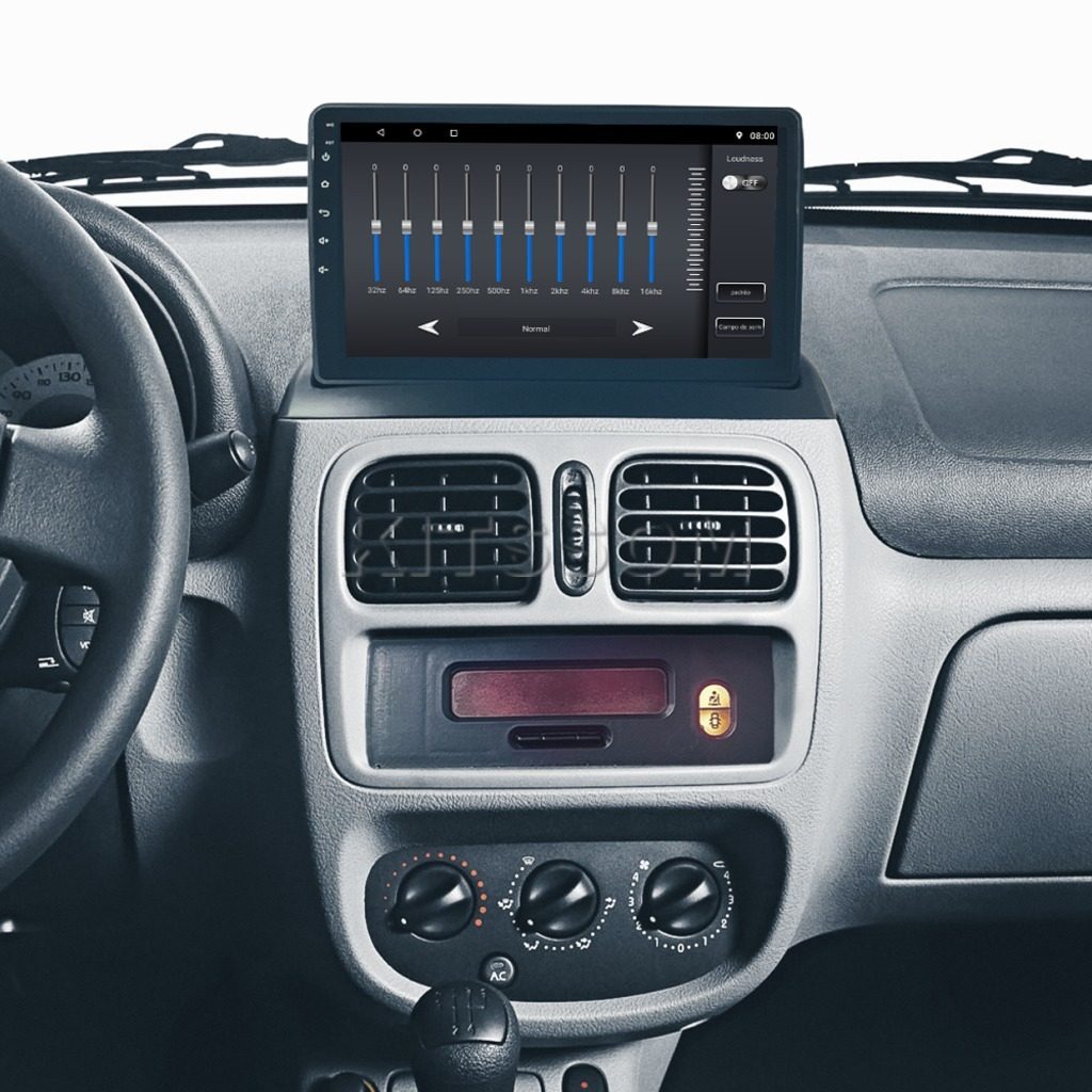 Multimídia Renault Clio 2001 2002 2003 2004 2005 V2 Carplay 9" 1998 1999 2000-V2 CAR AUDIO-Kitssom