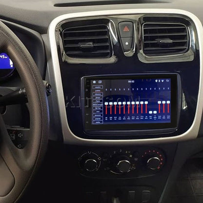 Multimídia Renault Sandero Logan 2019 2020 2021 V2 Carplay 7" 2014 2015 2016 2017 2018-V2 CAR AUDIO-Kitssom