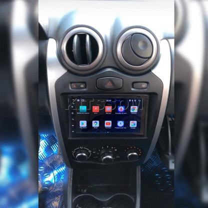 Multimídia Sandero Logan 2012 2013 2014 V2 Carplay 7"-V2 CAR AUDIO-Kitssom