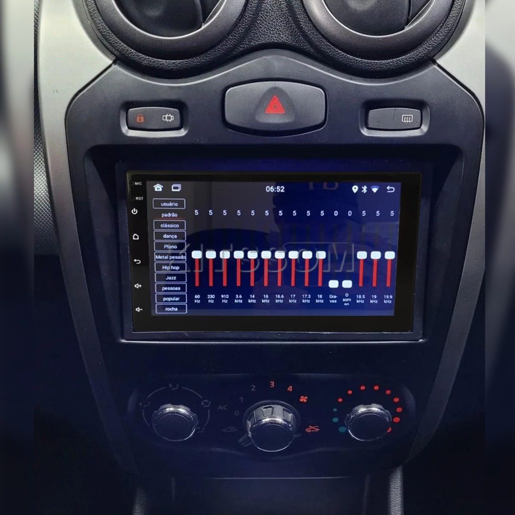 Multimídia Sandero Logan 2012 2013 2014 V2 Carplay 7"-V2 CAR AUDIO-Kitssom