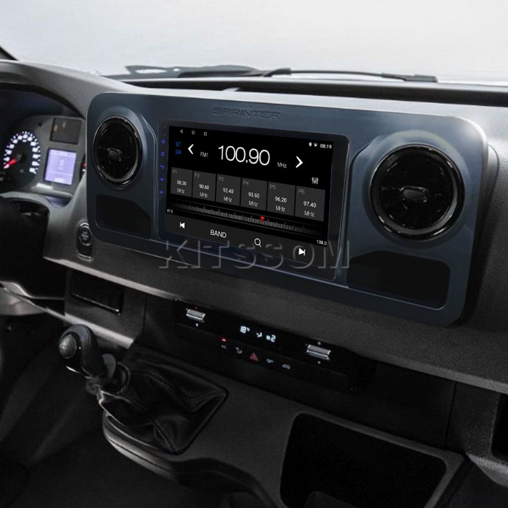 Multimídia Mercedes Sprinter 2020 2021 2022 2023 V2 Carplay 9" 2019-V2 CAR AUDIO-Kitssom