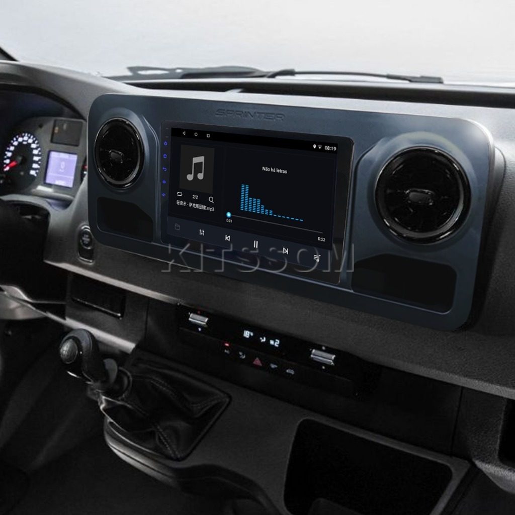 Multimídia Mercedes Sprinter 2020 2021 2022 2023 V2 Carplay 9" 2019-V2 CAR AUDIO-Kitssom