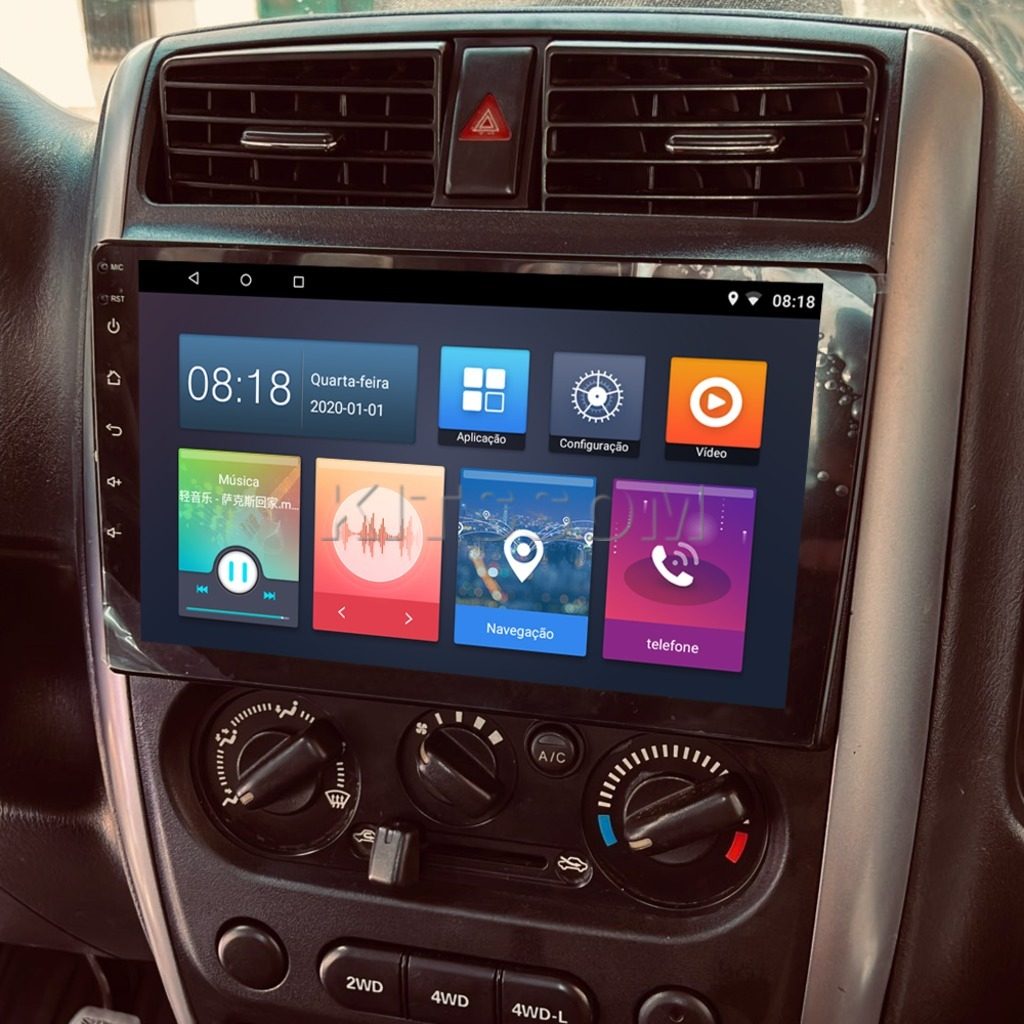 Multimídia Suzuki Jimmy 2014 2015 2016 2017 2018 V2 Carplay 9" 2012 2013-V2 CAR AUDIO-Kitssom